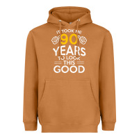 Meerkat 90th Birthday Gift Took Me 90 Years 90 Year Old Heavyweight Hoodie - trangStudio