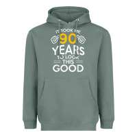 Sage 90th Birthday Gift Took Me 90 Years 90 Year Old Heavyweight Hoodie - trangStudio