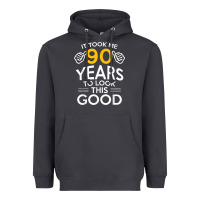 Smoke 90th Birthday Gift Took Me 90 Years 90 Year Old Heavyweight Hoodie - trangStudio