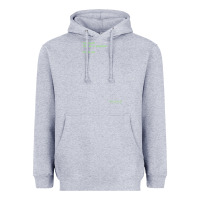 Heather Grey The Matrix Everything Has A Beginning Green Font Heavyweight Hoodie - ArtMosaic