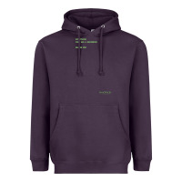 Plum The Matrix Everything Has A Beginning Green Font Heavyweight Hoodie - ArtMosaic