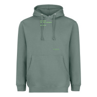Sage The Matrix Everything Has A Beginning Green Font Heavyweight Hoodie - ArtMosaic