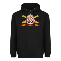 Black 8th field artillery w br   ribbon 8th field artillery w br ribbon Heavyweight Hoodie - ArtMosaic