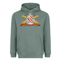 Sage 8th field artillery w br   ribbon 8th field artillery w br ribbon Heavyweight Hoodie - ArtMosaic