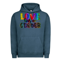 Pigment Midnight Navy love has no gender Urban Hoodie - AdoDesignShop