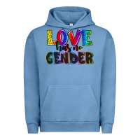 Pigment Pebble Blue love has no gender Urban Hoodie - AdoDesignShop