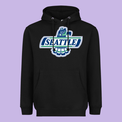 Seattle Thunderbirds, Heavyweight Hoodie Designed By Artmosaic