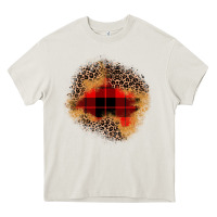 Cream christmas patch Heavy Core Tee - JahusDesignShop