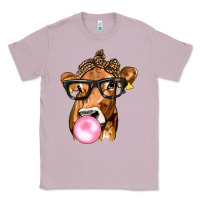 Lilac Cow Lick with Leopard Bandana Classic Tee - texasbilliewilder