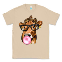 Mushroom Cow Lick with Leopard Bandana Classic Tee - texasbilliewilder