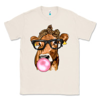 Natural Cow Lick with Leopard Bandana Classic Tee - texasbilliewilder