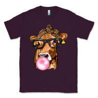 Plum Cow Lick with Leopard Bandana Classic Tee - texasbilliewilder