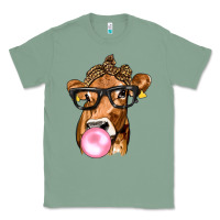 Sage Cow Lick with Leopard Bandana Classic Tee - texasbilliewilder