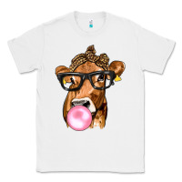 White Cow Lick with Leopard Bandana Classic Tee - texasbilliewilder
