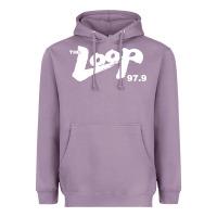Lavender The Loop 97.9 Illinois Radio Heavyweight Hoodie - ArtMosaic