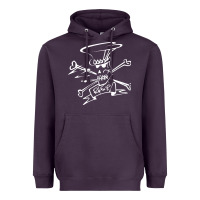 Plum slash Heavyweight Hoodie - ArtMosaic
