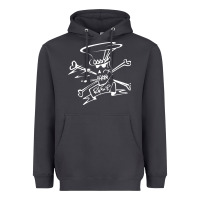 Smoke slash Heavyweight Hoodie - ArtMosaic