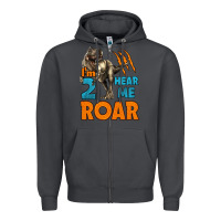 Smoke i'm two hear me roar dinosaur birthday Zipper Hoodie - LillyAllenDesigns