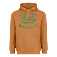 Meerkat philly no one likes us and we don't care green text tank top Heavyweight Hoodie - ArtMosaic