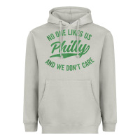 Moon Dust philly no one likes us and we don't care green text tank top Heavyweight Hoodie - ArtMosaic