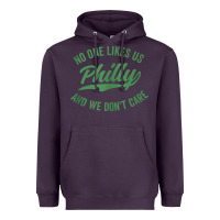 Plum philly no one likes us and we don't care green text tank top Heavyweight Hoodie - ArtMosaic