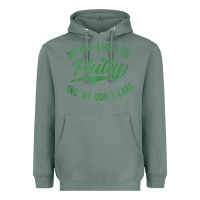 Sage philly no one likes us and we don't care green text tank top Heavyweight Hoodie - ArtMosaic