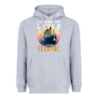 Heather Grey ship just a girl who loves titanic boat titanic girls woman t shirt Heavyweight Hoodie - ArtMosaic