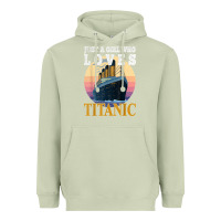 Matcha ship just a girl who loves titanic boat titanic girls woman t shirt Heavyweight Hoodie - ArtMosaic