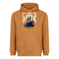 Meerkat ship just a girl who loves titanic boat titanic girls woman t shirt Heavyweight Hoodie - ArtMosaic