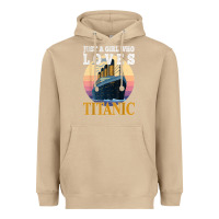 Mushroom ship just a girl who loves titanic boat titanic girls woman t shirt Heavyweight Hoodie - ArtMosaic