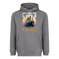 Storm ship just a girl who loves titanic boat titanic girls woman t shirt Heavyweight Hoodie - ArtMosaic