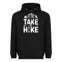 Black take hike Heavyweight Hoodie - ArtMosaic