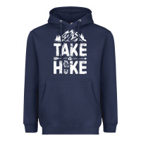Navy take hike Heavyweight Hoodie - ArtMosaic