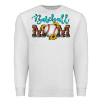 Oatmeal Heather western leopard serape wooden sunflowers  turquoise glitter mom baseba Premium Sweatshirt - Artiststas