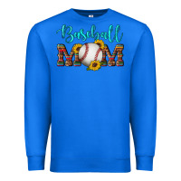 True Royal western leopard serape wooden sunflowers  turquoise glitter mom baseba Premium Sweatshirt - Artiststas