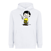 White charlie brownson Heavyweight Hoodie - ArtMosaic