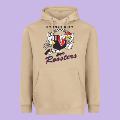Roosters-sydney City Classic Heavyweight Hoodie Designed By Artmosaic