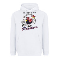 White roosters-sydney city Classic Heavyweight Hoodie - ArtMosaic