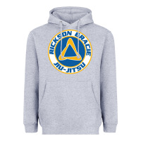 Heather Grey rickson gracie jiu jitsu Heavyweight Hoodie - ArtMosaic