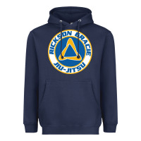 Navy rickson gracie jiu jitsu Heavyweight Hoodie - ArtMosaic