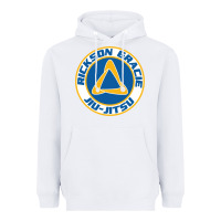 White rickson gracie jiu jitsu Heavyweight Hoodie - ArtMosaic