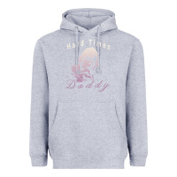 Heather Grey Hard Times Daddy Heavyweight Hoodie - trangStudio