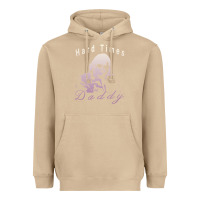Mushroom Hard Times Daddy Heavyweight Hoodie - trangStudio