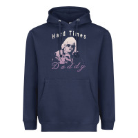 Navy Hard Times Daddy Heavyweight Hoodie - trangStudio