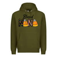 Army Green Blessed nana Premium Hoodie - CowhideDigitalArt