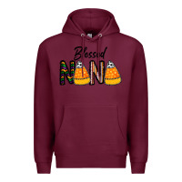 Burgundy Blessed nana Premium Hoodie - CowhideDigitalArt