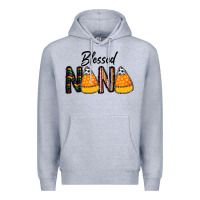 Heather Grey Blessed nana Premium Hoodie - CowhideDigitalArt