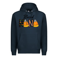 Navy Blessed nana Premium Hoodie - CowhideDigitalArt