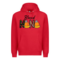 Red Blessed nana Premium Hoodie - CowhideDigitalArt
