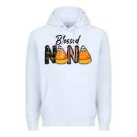 White Blessed nana Premium Hoodie - CowhideDigitalArt